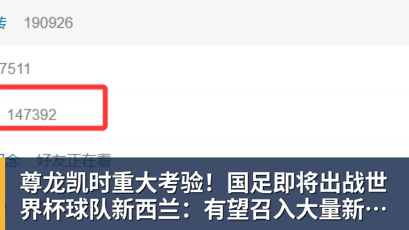 尊龙凯时重大考验!国足即将出战世界杯球队新西兰:有望召入大量新国脚