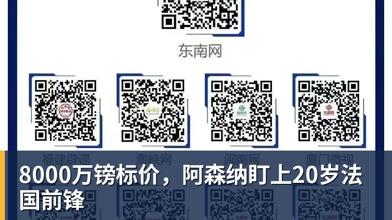 8000万镑标价，阿森纳盯上20岁法国前锋